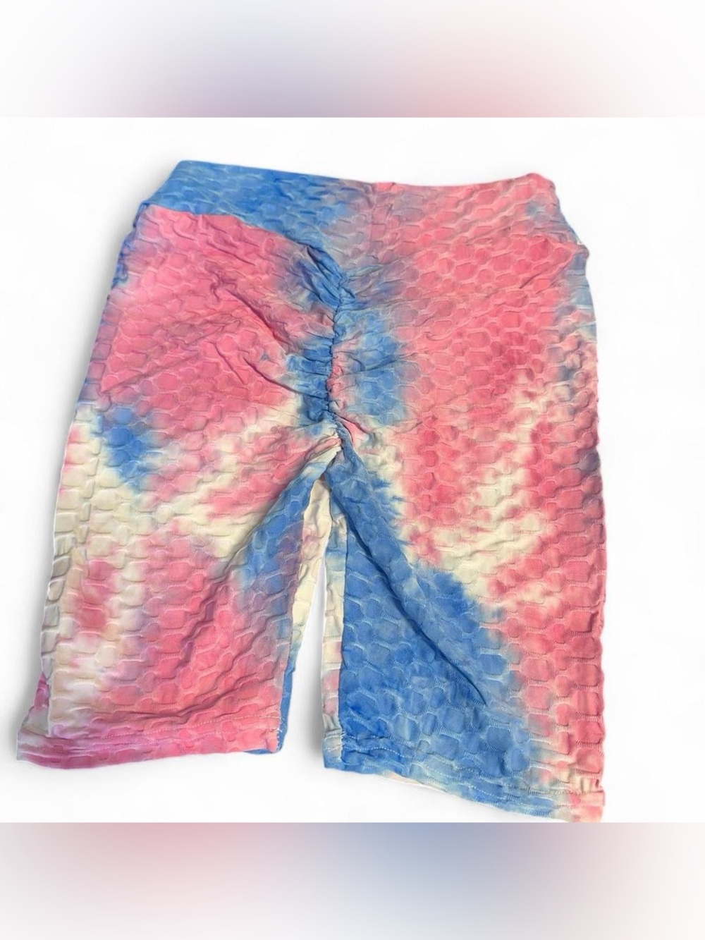 NWT Butt Lifting Tie Dye‎ Honeycomb Activewear Shorts